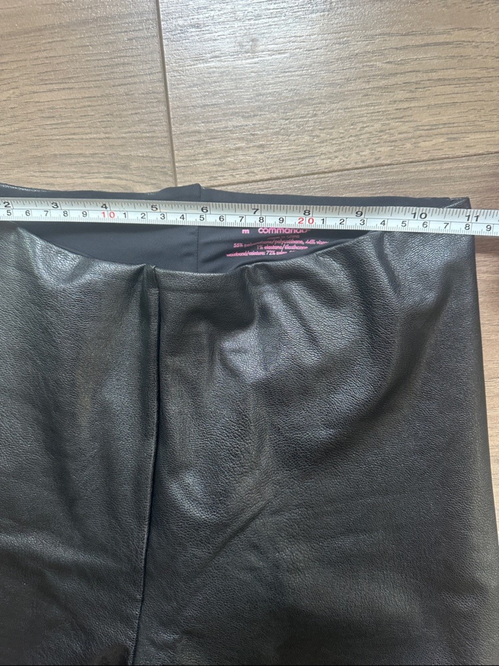 COMMANDO faux leather high rise cropped flare pants / leggings Size Medium - Picture 4 of 10